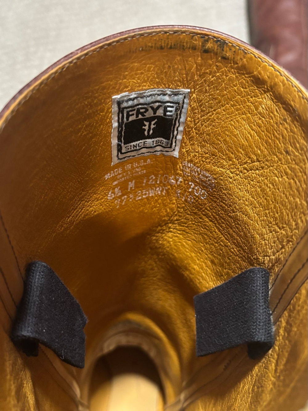 Frye Brown Leather Mid-Calf Heeled Boots - Picture 8 of 8